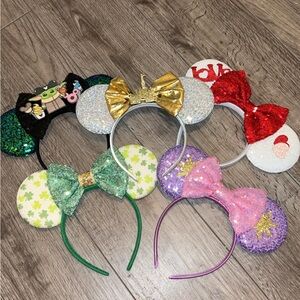 Colorful Disney-Inspired Mouse Ear Headbands